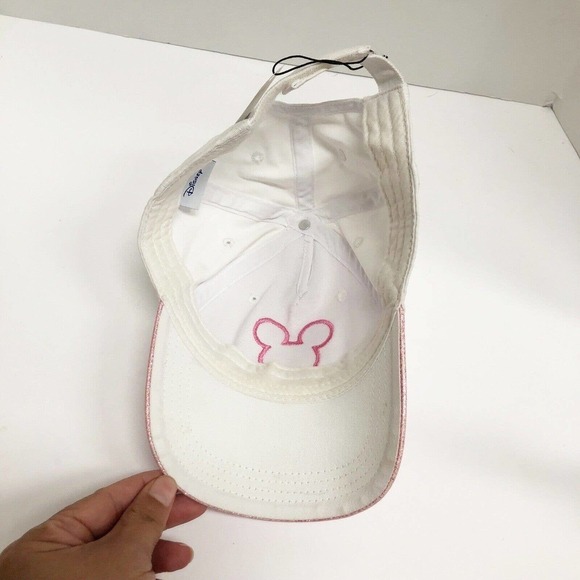 Disney Youth Pink Shimmer Mickey Minnie Mouse Baseball Cap - Picture 7 of 12